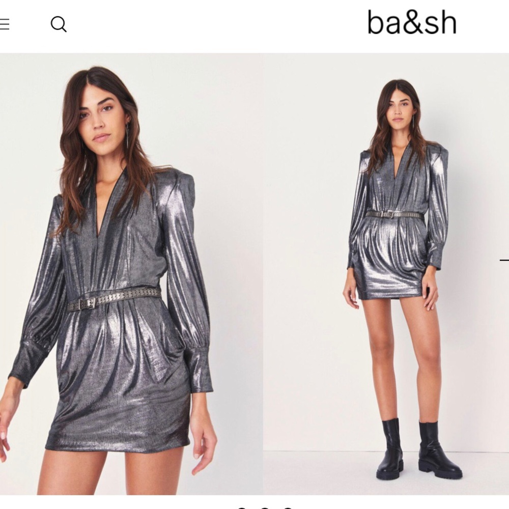 Ba&sh Miss Metallic Dress